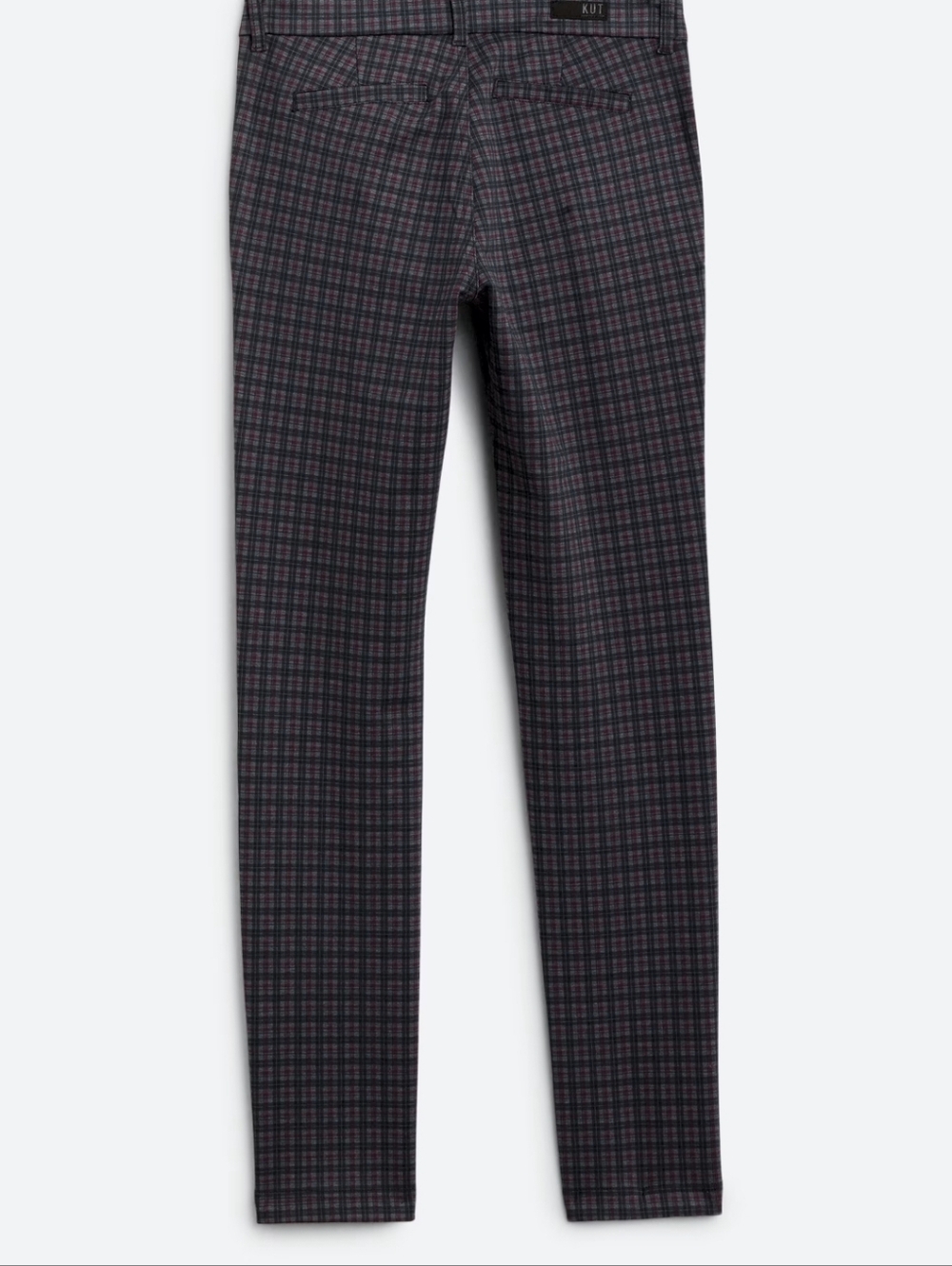 Kut From The Kloth Diana Slim Straight Pant – Dark Grey Plaid (Size 10P) - Picture 16 of 16